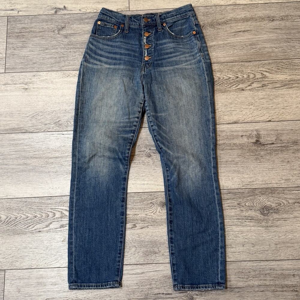 Madewell Jeans Size 27 Exposed Button Fly Perfect Vintage Crop High-Waist Modern